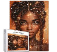 Puzzle da 1000 pezzi di giovane donna africana per adulti Scena di lucciola arte puzzle impegnativo giochi di attività familiari colorati fai da te puzzle per decorazioni per la casa regali 50 x 68 cm