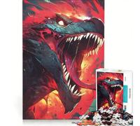 Puzzle da 1000 pezzi di Godzilla per ragazzi, giocattolo fai da te, impegnativo da completare, regalo di compleanno, regalo di viaggio 50x75cm