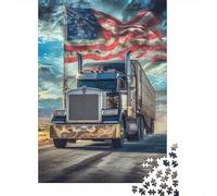 Puzzle da 1000 pezzi di grandi camion per adulti, puzzle in legno, gioco educativo per adolescenti adulti, 1000 pezzi (38x26 cm)