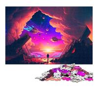 Puzzle da 1000 pezzi di guerra futuristica nello spazio puzzle di carta giochi educativi decorazione per la casa 1000 pezzi (38x26 cm)