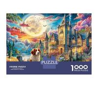 Puzzle da 1000 pezzi di Halloween Manor, città magica e fantasy, per adulti dai 12 anni in su, giochi educativi, decorazioni per la casa, sfida ad alta difficoltà, regali di compleanno, 70x50 cm