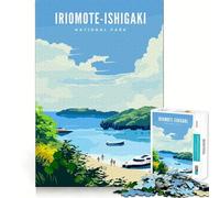 Puzzle da 1000 pezzi di Iriomote Ishigaki Nat Park,con taglio preciso e grafica divertente per il tempo libero,ambientazione natalizia (38x26cm)