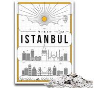 Puzzle da 1000 pezzi di Istanbul, Turchia, per adulti, antistress, sfida difficile per la decorazione della casa per 14+ 1000 pezzi (50x75cm)