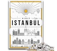 Puzzle da 1000 pezzi di Istanbul, Turchia, per adulti, regalo per gioco educativo, giocattolo, regalo di compleanno, regali, arte murale 1000 pezzi (26x38cm)
