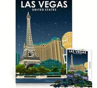 Puzzle da 1000 pezzi di Las Vegas,USA,ideale per un viaggio rilassante e stimolante Perfetto per incastri a filo e come regalo (38x26cm)