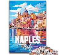 Puzzle da 1000 pezzi di Napoli, Italia, per adolescenti, regalo, giocattolo educativo antistress, ideale come regalo per tutta la famiglia, 1000 pezzi (50x75cm)