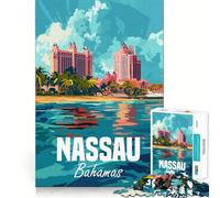 Puzzle da 1000 pezzi di Nassau, Bahamas, per adolescenti, gioco di intelletto, momento di condivisione, taglio di qualità, regalo memorabile (38x26cm)