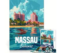 Puzzle da 1000 pezzi di Nassau, Bahamas, per adolescenti, gioco di intelletto, momento di condivisione, taglio di qualità, regalo memorabile (38x26cm)