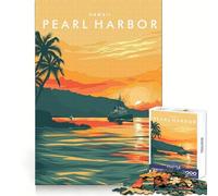 Puzzle da 1000 pezzi di Pearl Harbor,Hawaii,ideale per adolescenti Stimola la memoria,rilassa i momenti di relax,presenta bordi precisi ed è un'ottima idea regalo (38x52cm)