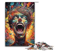 Puzzle da 1000 pezzi di persone strane colorate in legno per bambini interazione genitore-figlio 1000 pezzi (38x26 cm)