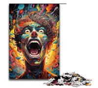 Puzzle da 1000 pezzi di persone strane colorate puzzle per adulti adatto a coppie e adolescenti dai 14 anni in su 1000 pezzi (75x50 cm)
