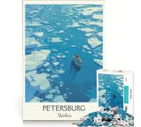 Puzzle da 1000 pezzi di Petersburg, Alaska, gioco educativo, rilassante e stimolante per la mente, ideale come decorazione da scrivania 50x75cm