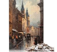 Puzzle da 1000 pezzi di Praga, Repubblica Ceca, arte, per adulti e adolescenti, puzzle di carta, regali per la vigilia di Natale, 1000 pezzi (38x26 cm)