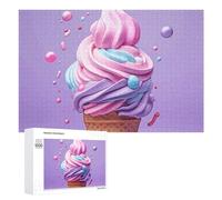 Puzzle da 1000 pezzi di puzzle con gelato al fondente, puzzle in legno personalizzato, per adulti, foto puzzle arte da appendere alla parete, decorazione per compleanno, matrimonio, San Valentino
