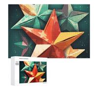 Puzzle da 1000 pezzi di puzzle con stelle tagliate in carta puzzle personalizzati in legno per adulti foto puzzle arte decorazione da parete per compleanno, matrimonio, San Valentino, anniversario