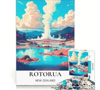 Puzzle da 1000 pezzi di Rotorua, Nuova Zelanda, decorazione murale, stimolante da completare, per rafforzare l'amore tra le coppie 50x75cm