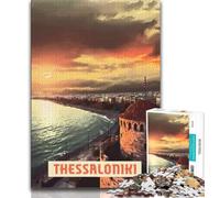 Puzzle da 1000 pezzi di Salonicco per adulti e adolescenti, giochi educativi, decorazione da parete, regali unici per compleanno e Natale, 38x26cm