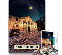 Puzzle da 1000 pezzi di San Antonio per adulti e adolescenti, giocattolo educativo intellettuale decomprimente, regali di Babbo Natale segreto, 38x26cm