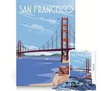 Puzzle da 1000 pezzi di San Francisco per adulti e ragazzi,per il benessere mentale,il relax,la precisione e la completezza,un regalo speciale (50x75cm)