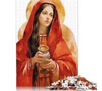 Puzzle da 1000 pezzi di Santa Maria Maddalena, Divino Femminile, per adulti, difficoltà alta, gioco educativo, giocattolo, regalo di Natale (38x26 cm)