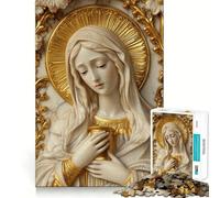 Puzzle da 1000 pezzi di Santa Maria Maddalena per adolescenti, ideale per rafforzare la memoria e il legame familiare, con bordi precisi e un regalo premuroso (50x75cm)