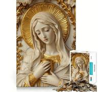 Puzzle da 1000 pezzi di Santa Maria Maddalena per ragazzi, gioco di logica fine, divertimento rilassante, decorazione da parete con bordi puliti (38x52cm)