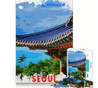Puzzle da 1000 pezzi di Seoul per ragazzi, gioco di logica e divertimento, bordi lisci, regalo elegante (38x52cm)