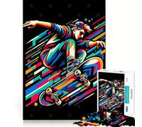 Puzzle da 1000 pezzi di skateboard Wpap Pop Art per adolescenti, gioco di logica, antistress, bordi trasparenti, regalo classico 38x52cm