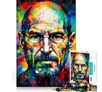 Puzzle da 1000 pezzi di Steve Jobs per adolescenti, ideale per ricordare, migliorare, rilassarsi e divertirsi, con immagini nitide, perfetto come regalo stagionale 50x75cm
