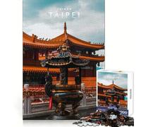 Puzzle da 1000 pezzi di Taipei, Taiwan, per ragazzi, ideale per sviluppare la memoria, rilassare la mente e divertirsi, con bordi netti Un regalo perfetto (38x26cm)