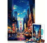 Puzzle da 1000 pezzi di Times Square, New York City, per adolescenti, per migliorare la memoria e alleviare lo stress, con taglio di alta qualità, un regalo prezioso 50x75cm