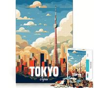 Puzzle da 1000 pezzi di Tokyo, Giappone, per adulti e ragazzi, gioco mentale rilassante, taglio di alta qualità, regalo speciale 50x75cm