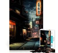 Puzzle da 1000 pezzi di Tokyo, strada giapponese, per adolescenti, gioco di puzzle per allenare la mente, giocattolo rilassante, evasione artistica, regalo premuroso 50x75cm