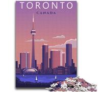 Puzzle da 1000 pezzi di Toronto Ontario Travel Art per adulti e adolescenti, giochi divertenti, decorazione da parete, regali unici per compleanno e Natale, 2000 pezzi (70x100cm)