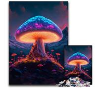 Puzzle da 1000 pezzi di un fungo magico in cartone per adulti, gioco per adulti, gioco interattivo per famiglie, sfida per il cervello, regalo 26X38cm/10,23x14,96 pollici