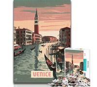 Puzzle da 1000 pezzi di Venezia per adulti e adolescenti, gioco a quiz, decorazione da parete, regali unici per compleanno e Natale, 38x26cm