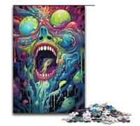 Puzzle da 1000 pezzi Diavoletto verde in carta per bambini interazione genitori-figli 1000 pezzi (38x26 cm)