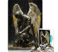 Puzzle da 1000 pezzi "Dieci cavalieri angelici medievali" per adolescenti, regalo per sfida difficile e antistress, per rafforzare l'amore tra coppie (38x26cm)