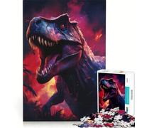 Puzzle da 1000 pezzi Dinosauri che dominavano la Terra - Gioco rilassante per genitori e figli amici e familiari 38x52cm