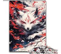 Puzzle da 1000 pezzi "Dio delle volpi" per adulti, dai 14 anni in su, rompicapo per famiglie, regali di compleanno per Natale (50x75cm)