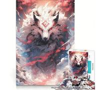 Puzzle da 1000 pezzi "Dio Lupo" gioco rilassante antistress regalo per amici e familiari 38x52cm