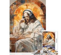 Puzzle da 1000 pezzi "Dio si unisce agli angeli" decorazione per la casa giocattoli regalo di compleanno gioco pratico collezione di artisti belle arti dimensioni 50x75cm