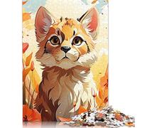 Puzzle da 1000 pezzi "Dipingere il gatto" Puzzle per ragazzi e ragazze Puzzle di difficoltà Puzzle per rilassarsi 1000 pezzi (75x50 cm)