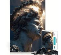 Puzzle da 1000 pezzi "Divinità Solare di Pietra" per adulti e ragazzi, gioco di abilità, rilassante e divertente, con bordi precisi, ideale come regalo per le festività (38x26cm)