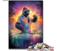 Puzzle da 1000 pezzi DJ Chimp Puzzle perfetto per adolescenti, per rafforzare i legami familiari, rompicapo e regalo fai da te per la casa 50X75CM