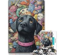 Puzzle da 1000 pezzi Dog Art per adolescenti e adulti, gioco per famiglie, antistress, sfida difficile, collezione di artisti, belle arti 38x26cm
