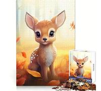 Puzzle da 1000 pezzi "Dolce piccolo Bambi" per adulti, puzzle di memoria, sollevamento lento, divertimento, assemblaggio dell'immagine, regalo creativo 38x26cm