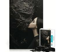 Puzzle da 1000 pezzi "Donna che bacia una creatura",ideale per un divertente gioco di memoria con superficie liscia e priva di sbavature,una sfida stimolante per il tempo libero (38x52cm)
