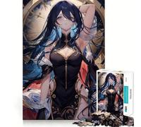 Puzzle da 1000 pezzi "Donna contro il tempo" - Gioco cognitivo divertente con componenti robusti e ben definiti,ideale per momenti di tranquillità e allenamento mentale a casa (38x52cm)