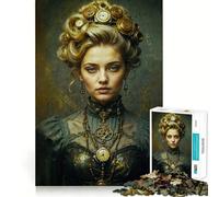 Puzzle da 1000 pezzi "Donna Da Vinci Musa" per adulti,divertente per allenare la mente,con componenti robusti e ben definiti,ideale per una pausa rilassante (50x75cm)